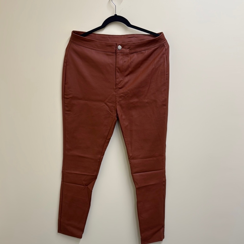 Brown Slim Fit Pants